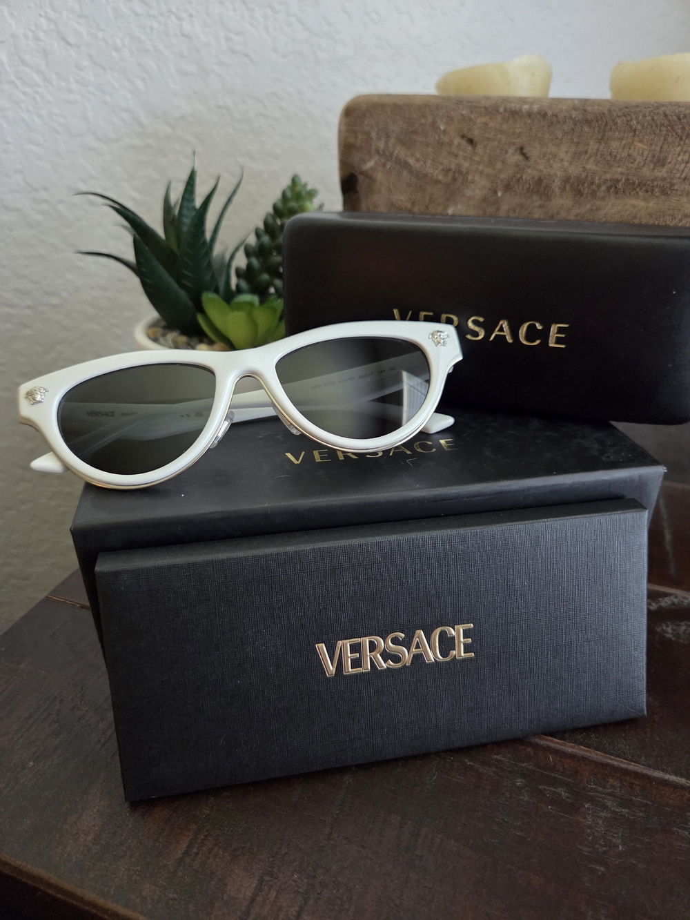 Versace White Sunnies